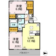 メゾン勝賀 B棟の間取り画像