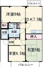 ヴィラ上砂の間取り画像
