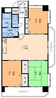 プラザグリーンM・Sの間取り画像
