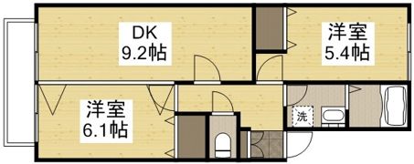 リバーサイド金岡Bの間取り画像
