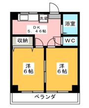 ハイツ北野の間取り画像