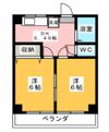 ハイツ北野の間取り画像