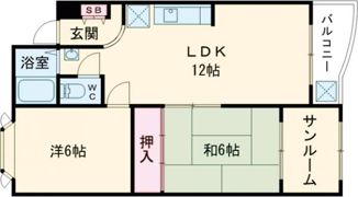 ガーデンハイツ鈴蘭の間取り画像