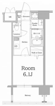 エンクレスト大手門GLOWの間取り画像