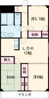 グランツ杉山 Ⅰの間取り画像