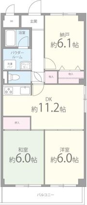 ラフィネ津田の間取り画像