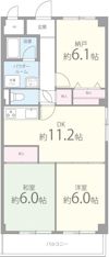 ラフィネ津田の間取り画像