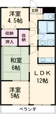 グランツ杉山 Ⅲの間取り画像