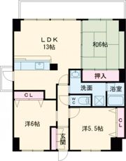 チャオ城山の間取り画像