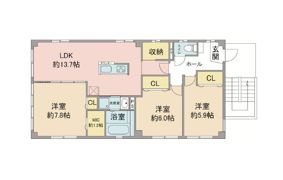 シャトー高杉の間取り画像
