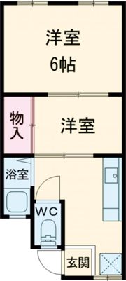 ハイツ永沢の間取り画像