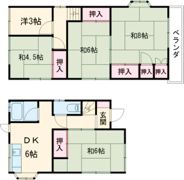 播磨町北本荘戸建ての間取り画像