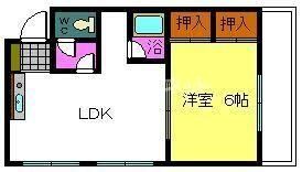 プレステージフジ久米田壱番館の間取り画像