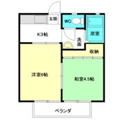 パナハイツモリの間取り画像