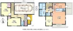 南豊田新築ガレージ付き貸戸建の間取り画像