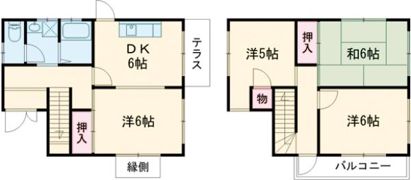 西神吉町大国戸建の間取り画像