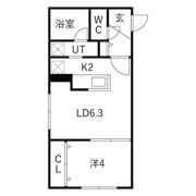 Activat元町(アクティベイト) 仮) 北25条東16丁目MSの間取り画像