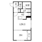 Activat元町(アクティベイト) 仮) 北25条東16丁目MSの間取り画像