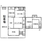 西ノ割貸家の間取り画像