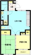栗田ハイツの間取り画像
