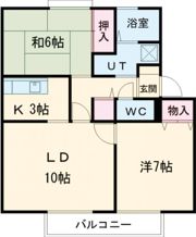 サンビレッジ学園前東坂 G棟の間取り画像