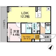 D crest津島町の間取り画像
