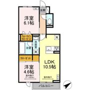 D-crest西奈の間取り画像