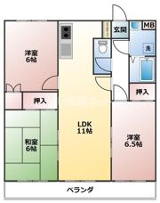 アネックス立川の間取り画像