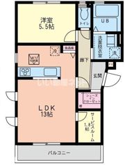 ルシェンテ F棟の間取り画像