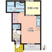 コンフィデンス白岡Aの間取り画像