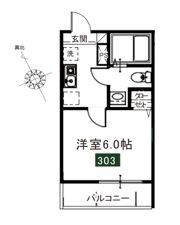 メルディア中野島の間取り画像