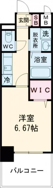セオリー五条天神川の間取り画像
