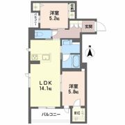 レジデンス 茨木春日の間取り画像