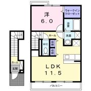 サニーサイド岡Ⅱの間取り画像