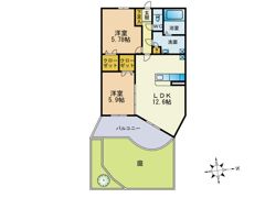 サンコートクボタの間取り画像