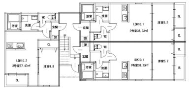 カトレア長尾Ⅱの間取り画像