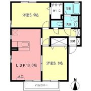 アンソレイユの間取り画像