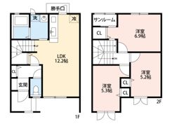 オリーブヴィラ2号館の間取り画像