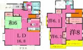 印西市若萩戸建の間取り画像
