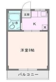 コーポ愛名Bの間取り画像