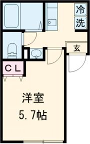 クレサージュ新松戸Ⅱの間取り画像