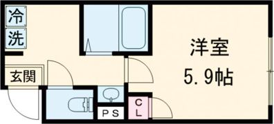 クレサージュ新松戸Ⅱの間取り画像