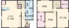 プライムヴィレッジ桐生Aの間取り画像