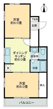 シャンボール福岡の間取り画像