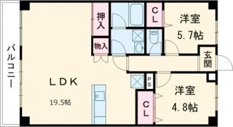 オレンジコート高松の間取り画像