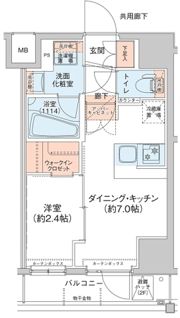 アジールコート新高円寺の間取り画像