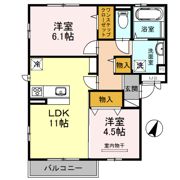 パレス上野芝の間取り画像