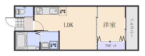 クレスト山本Ⅱの間取り画像