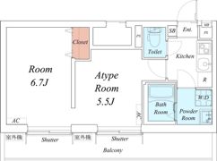 M-1 Tokyo 東六郷の間取り画像