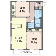 パステルコートの間取り画像